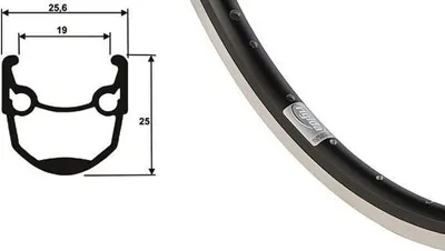 Produktbild von Ryde Felge Andra 10 Felgen Andra 10 19-622 36l sw