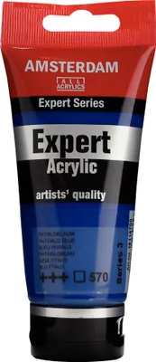 Productafbeelding van Amsterdam Expert Acrylverf, tube van 75 ml, Phthalo Blauw 570