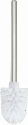 Produktbild von Spirella Toilettenbürste Milo, Edelstahl, Schwarz, Bürstenkopf austauschbar, 8 cm Durchmesser