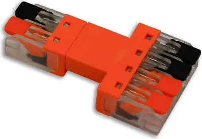 Produktbild von ISOLED Durchgangs-Steckverbinder 2-polig Input, 2x2-polig Output, 0,5-2,5mm², max. 250V/10A