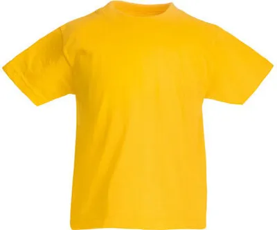 Produktbild von Fruit of the Loom - Kids Valueweight T - Sunflower - 140