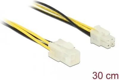 Image de Delock Câble d'extension d'alimentation - 4 broches ATX12V (M)