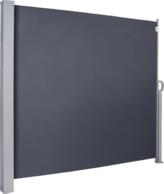 Obrázek produktu pro VINGO 180x300 cm boční markýza, antracitová markýza se schválením Výsuvná markýza odolná proti UV záření pro balkon, terasu, balkón, zahradní hřiště Soukromá zástěna