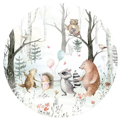 Produktbild von Wandsticker für Kinder mit Waldtieren
