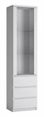 Produktbild von Fribo Vitrine, 200 cm hoch, 50,1 cm breit, 40 cm tief, grifflos, mit optionaler Beleuchtung
