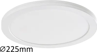 Image de Plafond encastré 22,5 cm LED 18W blanc rond Sonnet 1491 Rabalux