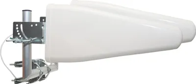 Produktbild von PremiumX LTE-Antenne Outdoor 3G 4G - 800 - 1800 - 2600 MHz - LTE MiMo DUO-Richtantenne 10m Kabel - Hotspot Mobilfunk Vodafone Telekom Modem Router WLAN Außenantenne bis 12 dBi inkl. U-Mastausleger