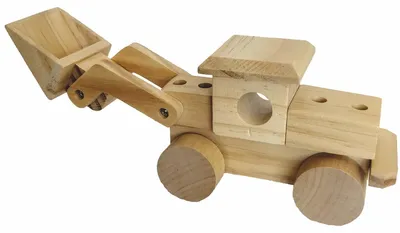 Produktbild von Bagger Radlader Holzbausatz 7 Jahre