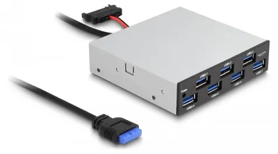 Immagine prodotto di Delock - Hub - 3,5", 5 Gbps - 7 x USB - Desktop (64207)