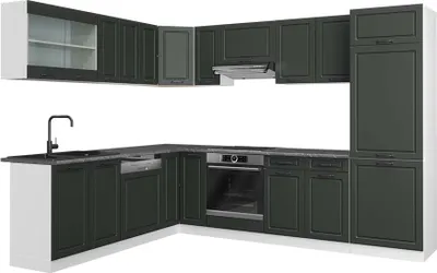 Produktbild von Eckküche Vicco R-Line Anthrazit Landhaus/Weiß 287 x 60 cm , AP Anthrazit, Model 42210