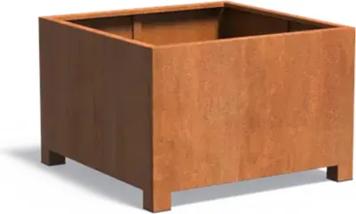 Produktbild von Adezz Pflanzgefäß Carrez mit Füßen aus Corten-Stahl Pflanzkübel