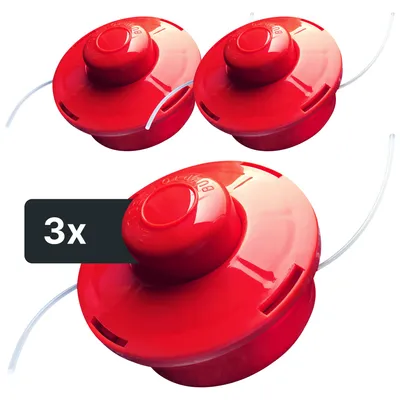 Immagine prodotto di NEMAXX® FS2 Tap & Go Testina a filo semiautomatica doppio filo per decespugliatore M10x1,25 sinistra 2mm Ø380mm Rosso 3pz
