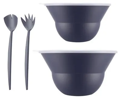 Immagine prodotto di Topee 2 insalatiere 3,0 l e 4,9 l con coperchio in plastica + posate b Bodum K2551-540-143S-1