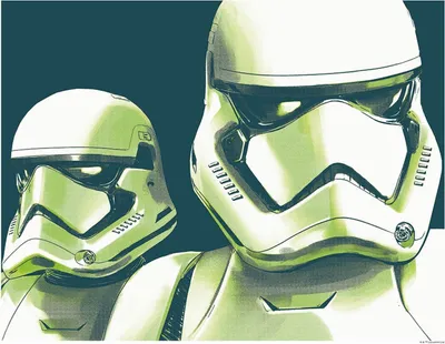 Produktbild von Disney Poster Star Wars Stormtrooper Grün - 610267 - 50 x 40 cm