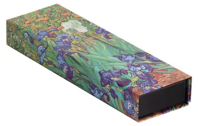 Productafbeelding van Paperblanks, Van Gogh's Irises, harde pennenhouder, papier, groen, meerkleurig, met patroon, magnetisch, 220 mm