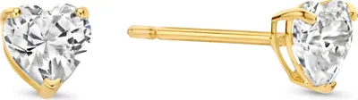 Produktbild von New Bling 9NBG-0685 Gold-Ohrringe mit Zirkonia - 4,3x4mm - Herz - Zirkonia - Ohrstecker - 14 Karat - Gold