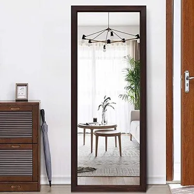 Image de Miroir mural Famanu, format vertical - grand miroir pleine longueur pour chambre à coucher et salon