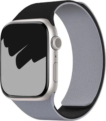 Productafbeelding van Siliconen armband voor Apple Watch 46 mm 42 mm 44 mm 45 mm 49 mm, dames heren tweekleurige magnetische