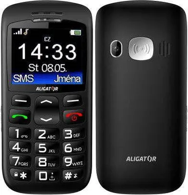 Zdjęcie produktu dla Aligator A670 Senior czarny + ładowarka biurkowa