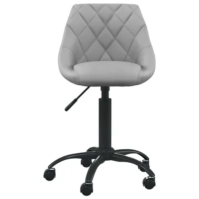 Immagine prodotto di vidaXL Sedia da ufficio in velluto grigio chiaro