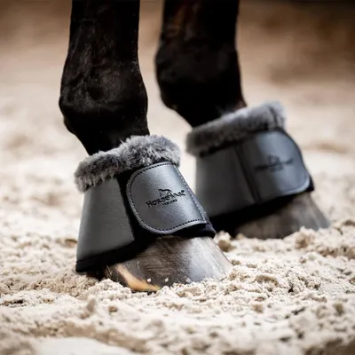 Zdjęcie produktu dla Horseware Pro Bamboo Overreach Boots, Rozmiar:M, Kolor:Czarny/czarny