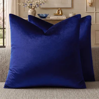 Obrázok produktu pre Satinové obliečky na vankúše, 40x40 cm, 2 kusy, kráľovská modrá, jemné
