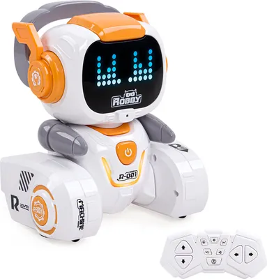 Produktbild von Roboterspielzeug fuer Kinder, wiederaufladbarer ferngesteuerter Roboter, intelligenter Partner und Lehrer mit Sprachsteuerungs-Beruehrungssensor, Singen, Tanzen und Programmieren, Geschenke fuer Jungen und Maedchen