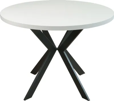 Produktbild von Selsey Callions – Ausziehbarer Esstisch Greige mit schwarzen Beinen 100–180x100 cm
