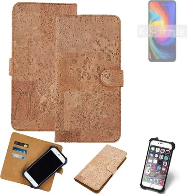 Produktbild von K-S-Trade Hülle kompatibel mit UMIDIGI F3 SE  Kork Handyhülle Cover  Schutzhülle TPU Case Bumper in Hellbraun, (1x)