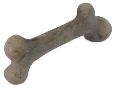 Obrázek produktu pro Pet Qwerks Barkbone – Chuť: slanina s dinosaurem – Hračka pro psy – Žvýkací kost