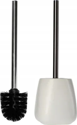 Image de Brosse WC / Brosse de toilettes - Avec support en céramique - Pour salle de bains - Beige