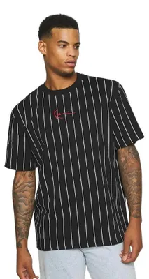 Produktbild von Karl Kani Small Signature Pinstripe Kurzarm-t-shirt Schwarz L Mann Schwarz L