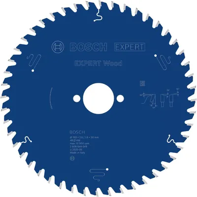 Productafbeelding van BOSCH 2608644049 BOSCH Expert for Wood Kreissägeblatt 190,0 mm, 48 Zähne