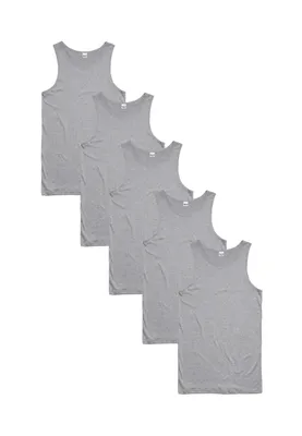 Image de BASIC MAX Débardeur sans manches, lot de 5, gris XXL Maxte