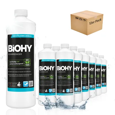 Produktbild von BiOHY Rohrreiniger nachhaltig, Inhalt:12er Pack