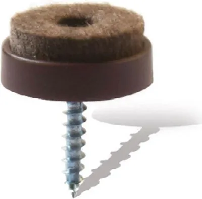 Produktbild von Filzgleiter Mit Schraube D20 Braun 8 Stk