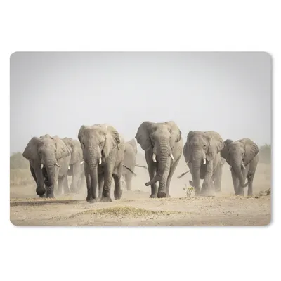 Produktbild von MuchoWow® Mauspad Mousepad Elefant - Afrikanisch - Stoff 27x18 cm - Mousepads - Maus Mat - Pad - Mausunterlage - Büroartikel - Desk Matten