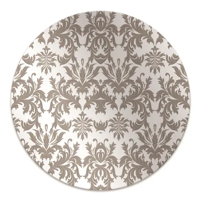 Produktbild von Rundmatte - Stuhlunterlage Bürostuhlunterlage - Rund Ø 100 cm - Bodenmatte - Fußmatte - Barockmuster