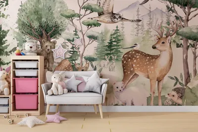 Zdjęcie produktu dla DECO WALLS Fototapete Kinderzimmer Fliegende Tiere - Außergewöhnliche Haltbarkeit XXL 197x296 cm