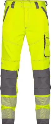 Produktbild von DASSY Dassy Warnschutz Bundhose Damen ARUBA 201081 Gr. 36 neongelb/zementgrau