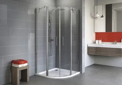 Produktbild von Runddusche Schulte Alexa Style 2.0 R550 80x90 cm Klarglas Profilfarbe chrom