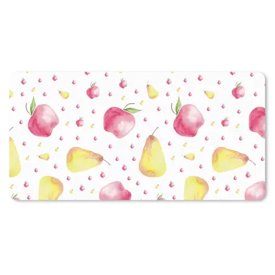 Produktbild von MuchoWow® Mauspad Mousepad Obst - Aquarell - Weiß 60x30 cm - Mousepads - Maus Mat - Pad - Mausunterlage - Nachhaltig