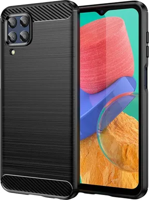 Produktbild von König Design Hülle kompatibel mit Samsung Galaxy M33 Kunststoff Soft Handyhülle - Handy Case Schwarz