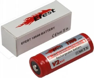 Produktbild von Efest IMR 18500 V2 - 1100mAh 3,7V (Pluspol erhöht)
