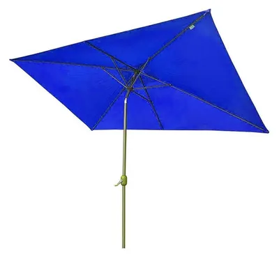 Produktbild von Sonnenschirm rechteckig 200 x 300 cm blau Polyester wasserdicht