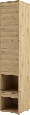 Produktbild von MEBLINI Schrank für Schrankbett Bed Concept - Hochschrank mit Ablagen, Fächern und Schublade - Nachttisch - BC-07 - Artisan Eiche