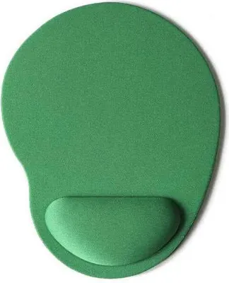 Immagine prodotto di Tappetino antiscivolo per mouse - Poggiapolsi - Mousepad - Verde tondo