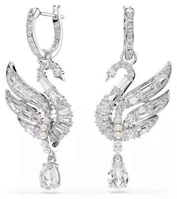 Produktbild von Swarovski Ohrringe Damen Swan Silberfarben 5723388