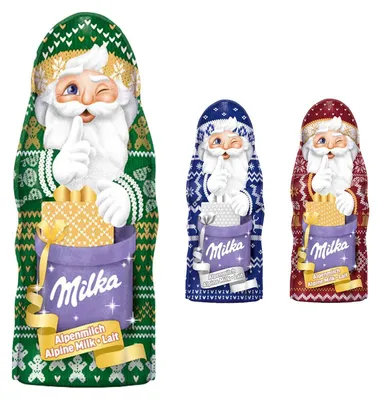 Produktbild von Milka Weihnachtsmann Alpenmilch Design Edition 45g