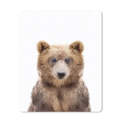 Produktbild von MuchoWow® Mauspad Mousepad Bär - Braun - Tiere - Natur 19x23 cm - Mousepads - Maus Mat - Pad - Mausunterlage - Mauspads - Spielen